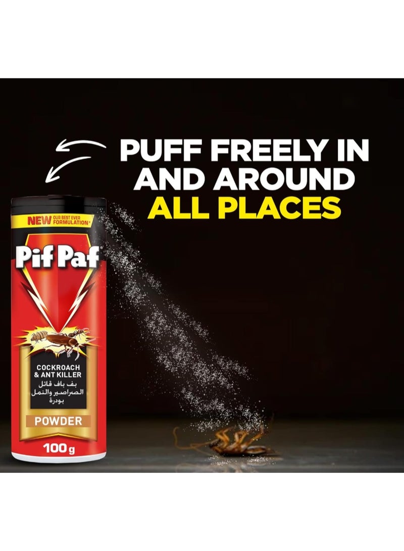 Pif Paf Cockroach & Ant Killer Powder 100g x 3 - Image 4
