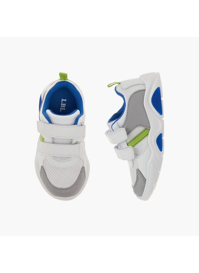 LBL by Shoexpress Boys Panelled Sneakers with Hook and Loop Closure  - Image 1