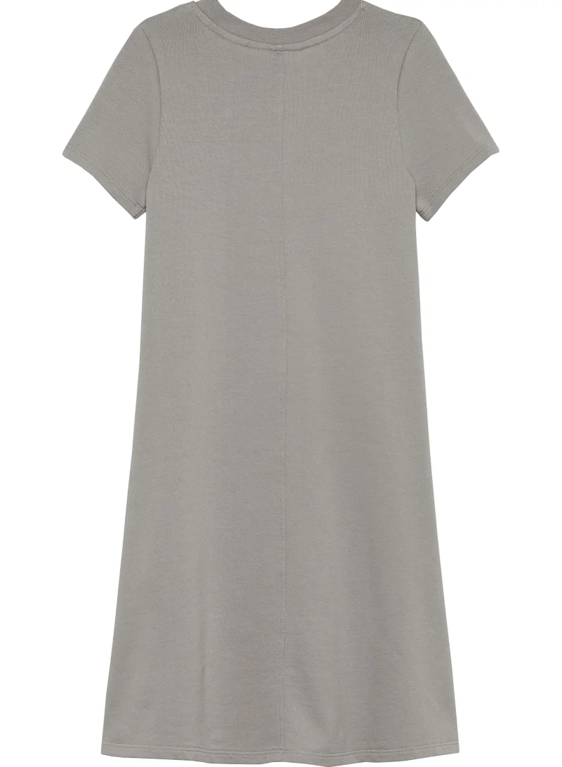 كالفن كلاين جينز Kids Metallic Print A-Aine Dress