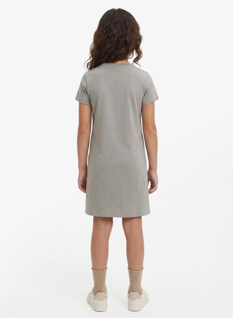 Calvin Klein Jeans Kids Metallic Print A-Aine Dress - Image 3