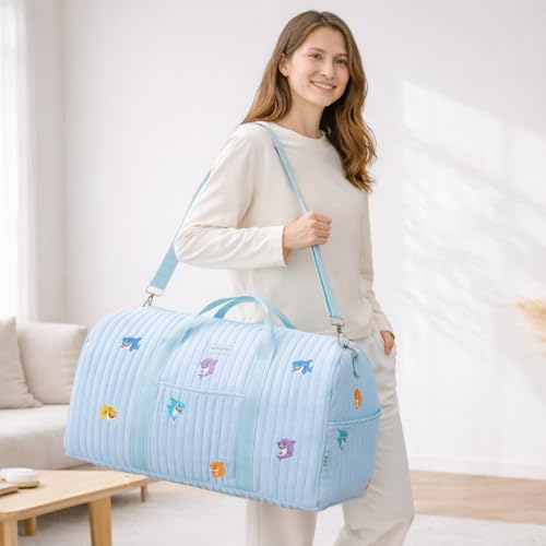 GoBabyMart Women’s Travel Duffel Bag – Large Weekender & Overnight Travel Bag with Wet Pocket, Carry-On Friendly, Ideal as Hospital or Maternity Bag for Labor and Delivery - Image 2