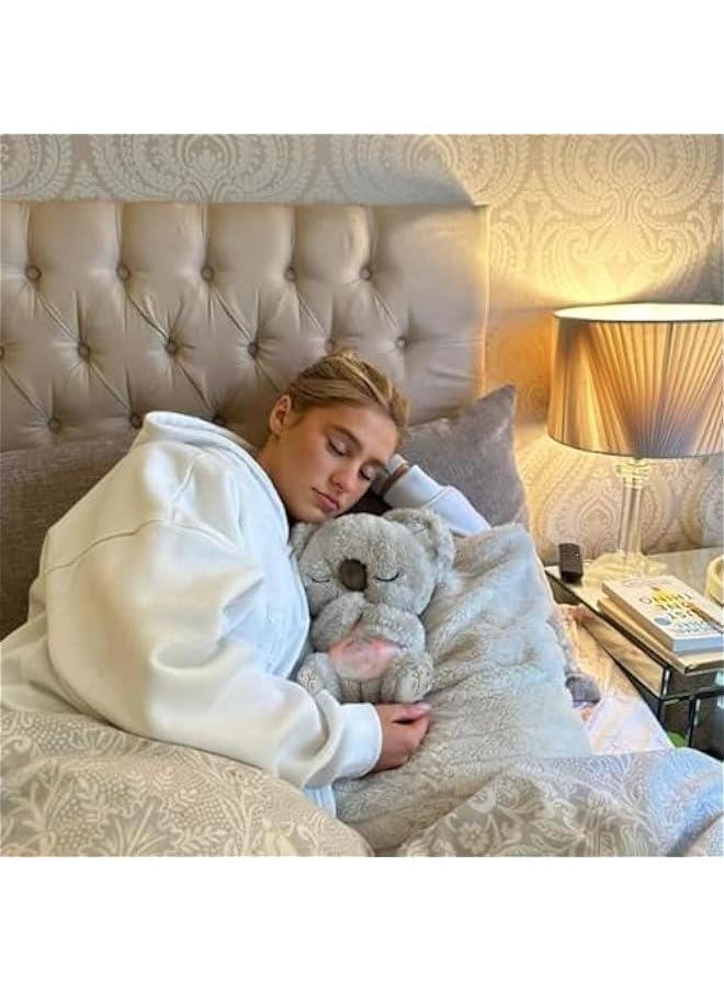 Generic - Soothing Koala Bear, The Relief Koala Bear Breathing, Anxiety Relief Koala, Portable Plush Toy with Music Lights & Rhythmic Breathing Motion (1pcs), Grey*1 - Image 1
