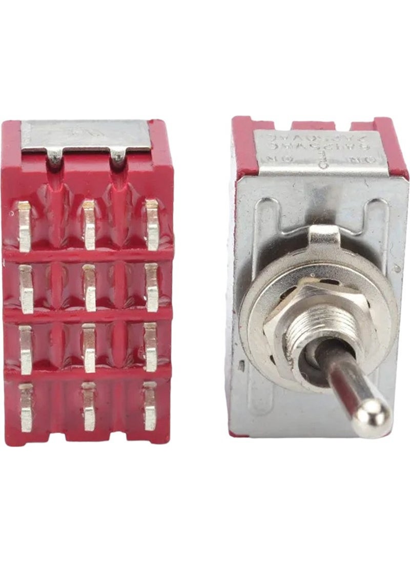 AYT - IC-148D On Off Onø 6 mm MTS-403 12 Pin Toggle Switch Button On Close 29 x 18.1 mm On Close - Image 1