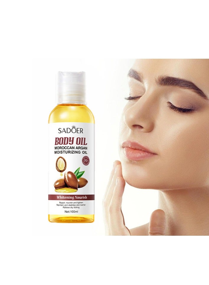 SADOER Natural Argan Oil Anti-aging Firming Facial Massage Oil Soothing Moisturizing Skin Care Body Oil - Image 2
