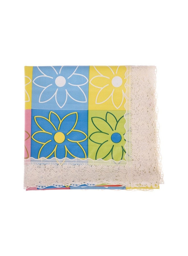 Kuber Industries Square Table Cover for 4 Seater|PVC Waterproof Check Pattern Tablecloth Indoor & Outdoor|48x48 Inch (Multicolor) - Image 5