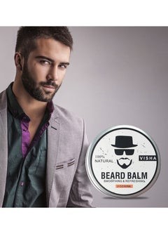 Visha Beard Balm, Conditioning Beard Balm for Men, Softens Smoothing Refreshing Beards Mustache, Beard Conditioner Wax Beard Cream, Promotes Beard Growth, Strengthens Beards & Mustaches, 2 ounce  - Image 4