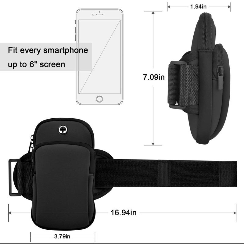 Ceuta ® Sports Arm Bag/Pouch Universal Waterproof Hand Fitness Mobile Case for Running Hiking Jogging and Gym Activities for All Android and iOS Phones (Up to 5.7" inch) -Colour May Vary - Image 3