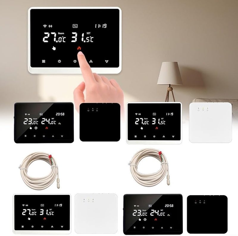 Smart Home Thermostat White Wireless RF Voice Control And APP Compatible - Image 4