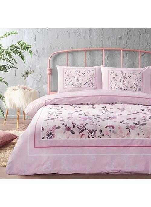 Angel Of Life Timestart Double Ranforce Duvet Cover Set Fleur Rose Pink 