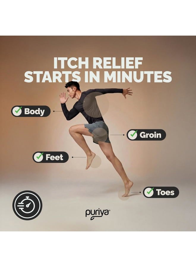 Puriya Clinically Proven Antifungal Cream for Skin Fungus, Extra-Strength Athletes Foot Cream Treatment, Jock Itch, Ringworm Treatment for Humans, Anti Fungal Itchy Skin Relief with Tea Tree Oil - Image 2