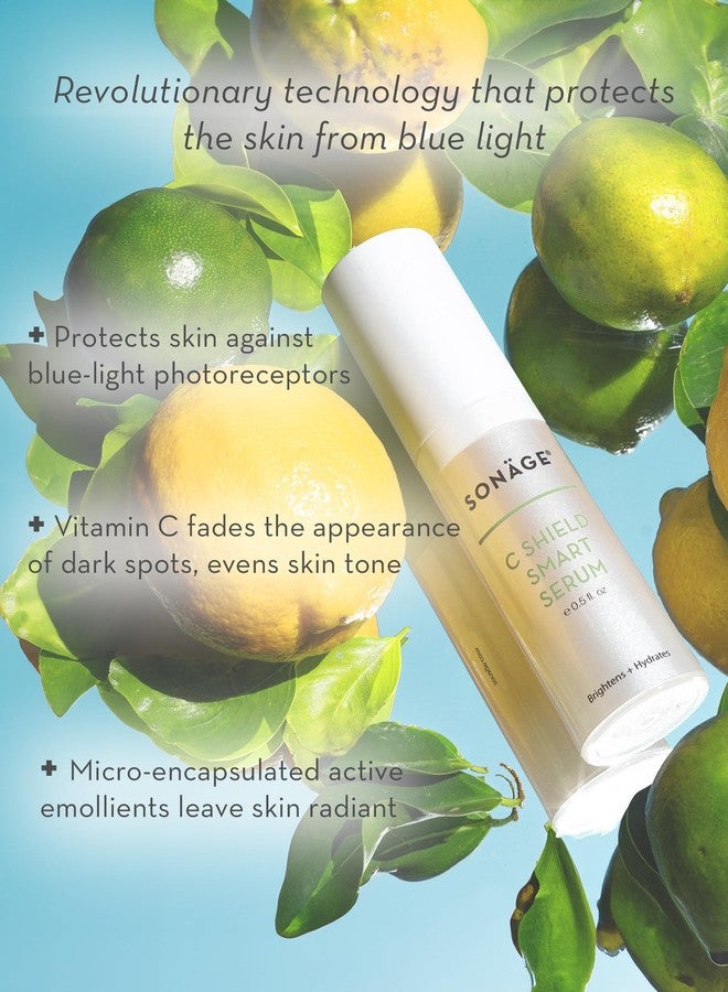 Sonage C Shield Smart Serum: Hyaluronic Acid & Vitamin C | Brightens, Shields from Blue Light, Fades Dark Spots (7.5 ml) - Image 3