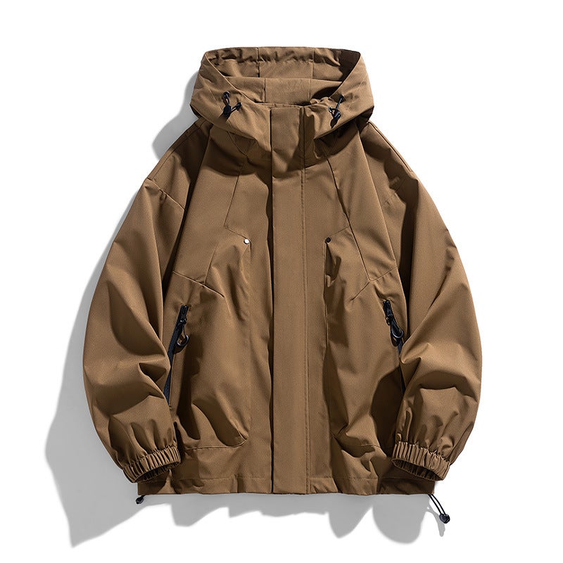 Jacket Men'S New Trendy Brand Thin Windproof And Waterproof Casual Hooded Jacket - Image 2