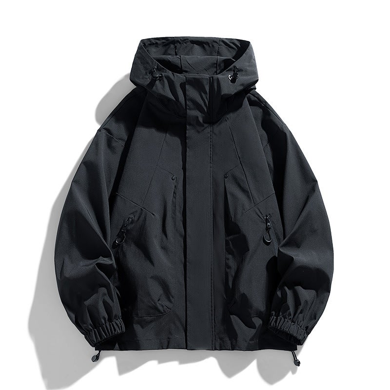 Jacket Men'S New Trendy Brand Thin Windproof And Waterproof Casual Hooded Jacket - Image 3