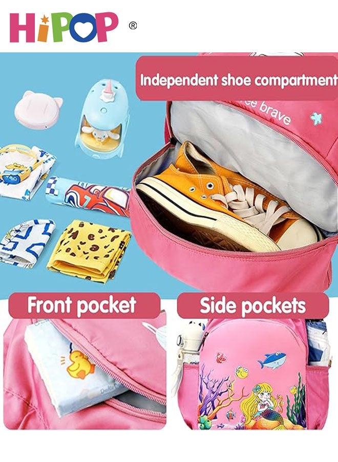 HIPOP Children's Swimming Bag, Swimming Bag for Boys and Girls, Children Swimming Backpack, Waterproof Bag with Compartments for Boys, Girls, Swimming Pools, Beach, Camping, Holidays  - Image 5