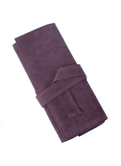 Creation Core Microfiber Fabric Salon Scissors Bag Roll Up Hair Tools Pouch for Stylist Barber Hairdressers, Purple 