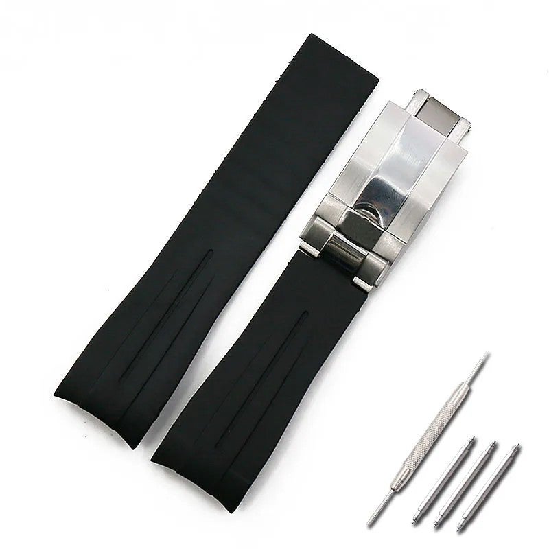 Bluejw 18mm 20mm 22mm Silicone Watch Strap – Quick Release Replaceable Band for Watches, Easy to Replace the Watch Strap - Image 1