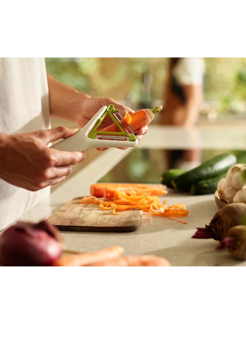 Joseph Joseph Joseph Joseph Switch 2-in-1 Potato Peeler, Straight and Julienne stainless steel blades, Dishwasher safe  - Image 4