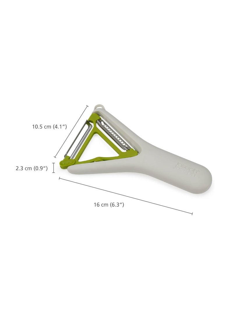 Joseph Joseph Joseph Joseph Switch 2-in-1 Potato Peeler, Straight and Julienne stainless steel blades, Dishwasher safe  - Image 3