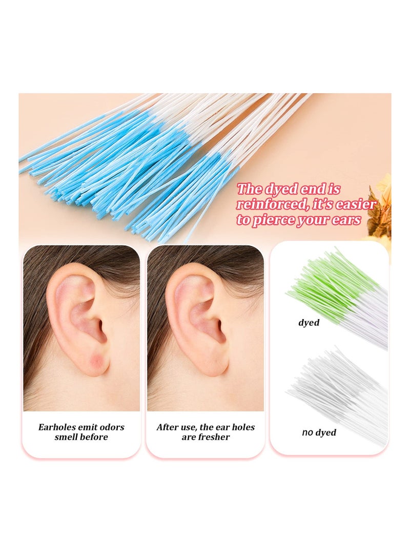 Y&D 420 Pieces Earrings Hole Cleaner Floss Disposable Piercing Aftercare Cleaning Line Ear Care Odor Removal Tool for Girls Women Men, 6 Boxes - Image 5