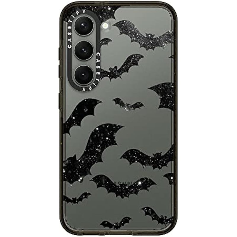 Casetify Impact Galaxy S23 Case 【4X Military Grade Drop Tested / 8.2ft Drop Protection】 - Bats - Clear case  - Clear Black - Image 4