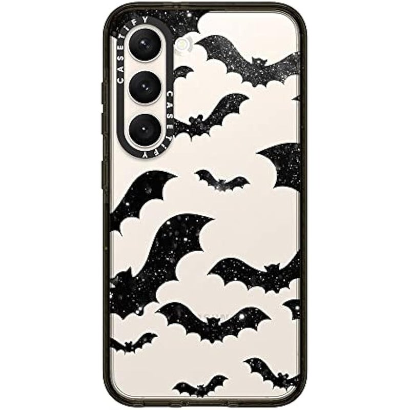 Casetify Impact Galaxy S23 Case 【4X Military Grade Drop Tested / 8.2ft Drop Protection】 - Bats - Clear case  - Clear Black - Image 2