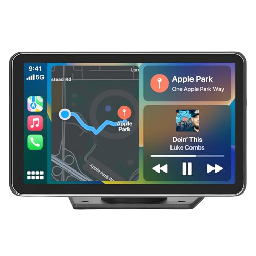 VUKARUAL 2025 Enhanced Carplay Screen for Car - 7" HD Portable Carplay & Android Auto with Bluetooth, HD Backup Camera, GPS Navigation, Siri, FM Radio, AUX, and Mirror Link – Compatible with All Vehicles - Image 1