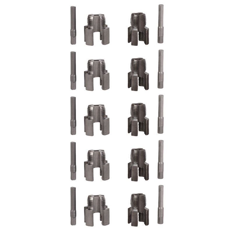 Pipe Threading Tool Set 1/2 Inch 3/4 Inch 2-Function Efficiency for PPR PVC Plastic MPP Pipes - Heavy Duty 40Cr Alloy Steel Construction for Plumbing Repairs - Image 1