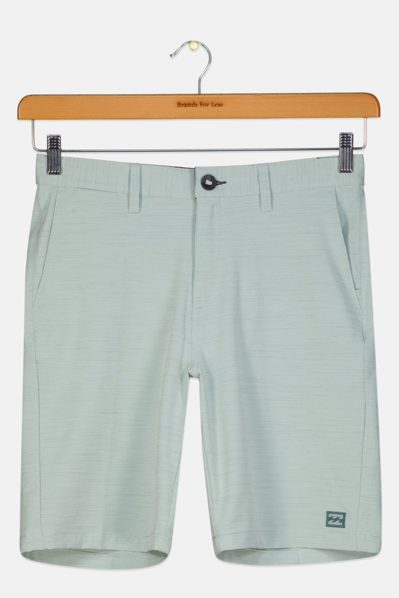 Billabong Kids Boy Micro Stripe Walking Shorts, Sage Green Combo - Image 1