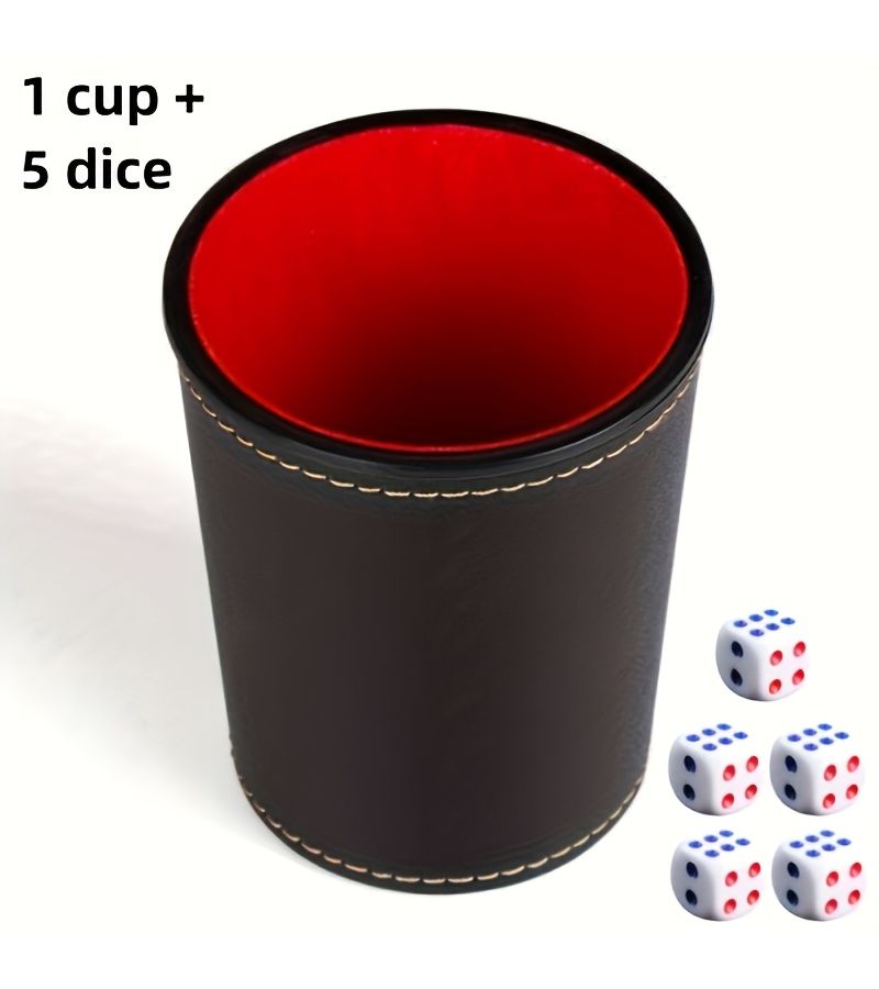6 Pieces Silent Velvet Lined Dice For Party Games Bar Screens Perfect Christmas - Image 1
