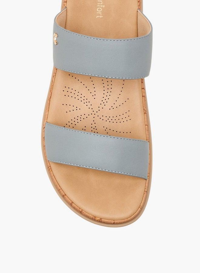 Le Confort Solid Slip-On Sandals - Image 4