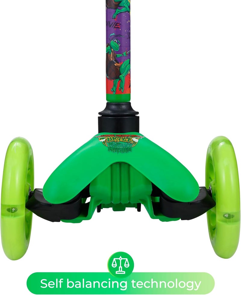 VOYAGER Self Balancing Kick Scooter with Light Up Wheels, Extra Wide Deck, 3 Wheel Platform, Foot Activated Brake, 75 lbs Limit, Kids & Toddlers Girls or Boys, for Ages 3 and Up - Image 4