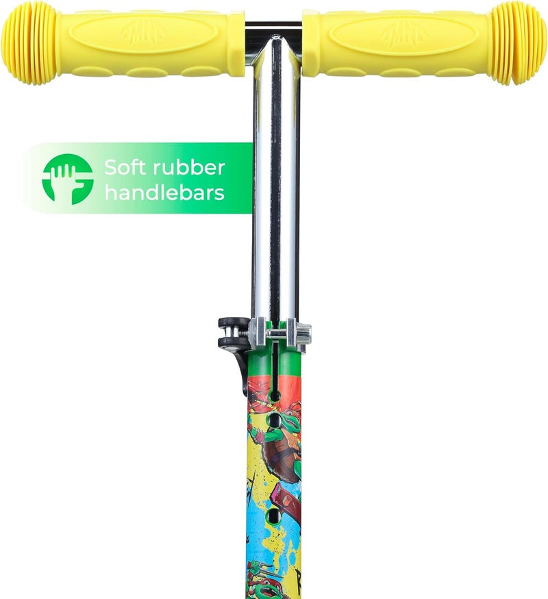 VOYAGER Self Balancing Kick Scooter with Light Up Wheels, Extra Wide Deck, 3 Wheel Platform, Foot Activated Brake, 75 lbs Limit, Kids & Toddlers Girls or Boys, for Ages 3 and Up - Image 5