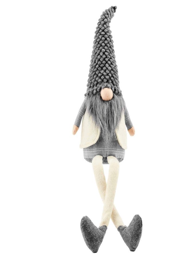 Mud Pie LG Gray Deluxe Dangle GNOME, Large - Image 1