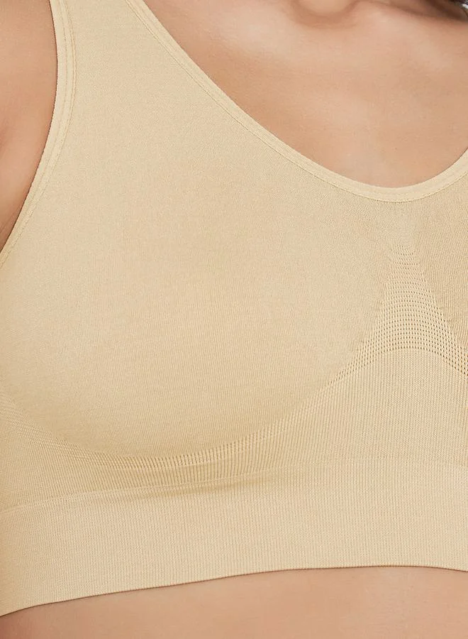 Styli Pack of 2 - Seamless Non Padded Comfort Crop Top