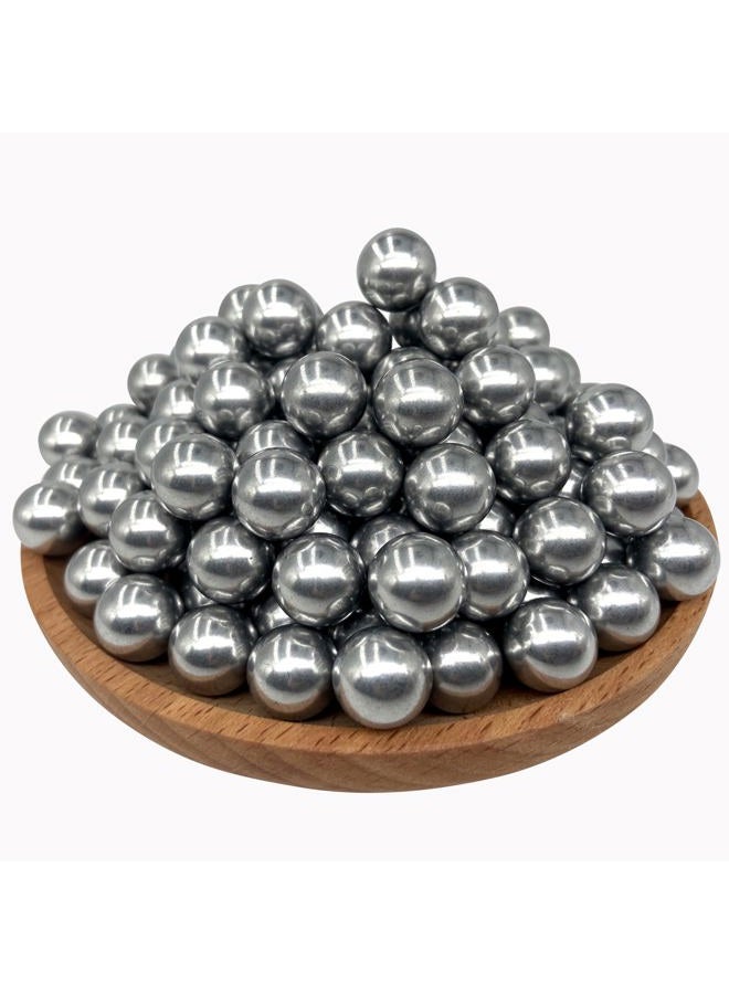 ALIEN PLAY 150 X 43 Cal Aluminum Balls for Self-Defense, Reusable Gotcha Hard .43 Caliber Ammo Paintball Fit for T4E Walther PPQ/ TPM1 and Glock17/G17 Gen 5(Silver Color) - Image 2
