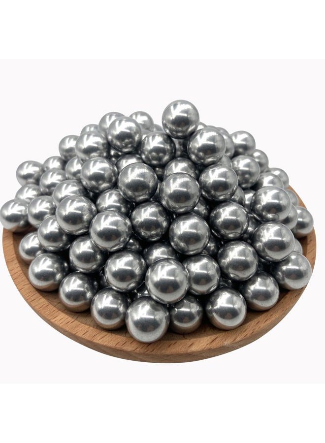 ALIEN PLAY 150 X 43 Cal Aluminum Balls for Self-Defense, Reusable Gotcha Hard .43 Caliber Ammo Paintball Fit for T4E Walther PPQ/ TPM1 and Glock17/G17 Gen 5(Silver Color) - Image 1