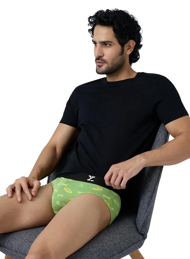 Xyxx  Men Surf Super Combed Cotton Printed Antibacterial Briefs for Men | Best Price UAE
