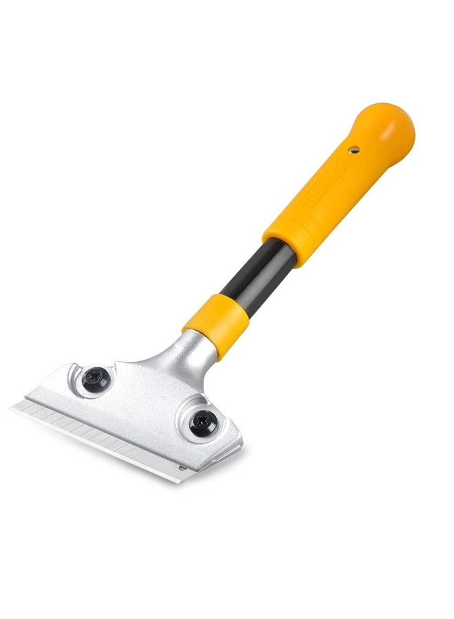 Heavy-Duty Razor Blade Scraper Tool – 35cm Short Handle with 8cm Metal Blade – Multi-Purpose Paint, Sticker, and Label Remover for Glass, Tiles, Floors, and Walls - Image 1