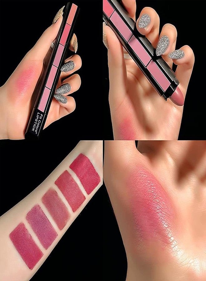 JAAYANSHA Matte 5 Lipstick in 1, Matte Finish (RED Edition) - Image 4