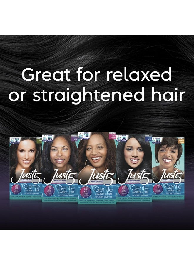 Just 5 Women'S 5 Minute Permanent Hair Color With Conditioner Grey Hair Coloring For Women Black - Image 4