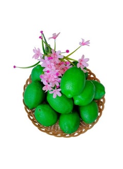 Lorigun 5Pcs Faux Limesfake Lemonslifelike Artificial Limesfake Green Lemons Artificial Fruit Lemon For Home Kitchen Party Decoration 5Pcs(Large Size 3.5" X 2.1")  - Image 5