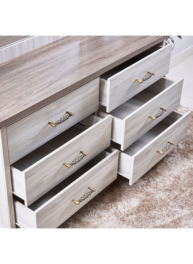 Home Box Angelic 6-Drawer Master Dresser Without Mirror 120x75x45cm  - Image 3