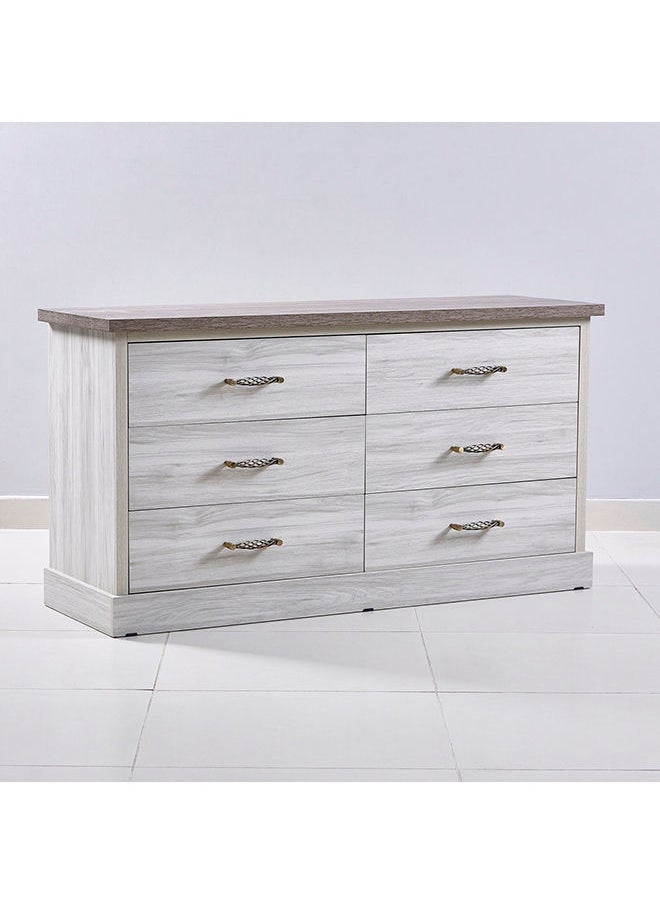 Home Box - Angelic 6-Drawer Master Dresser Without Mirror 120x75x45cm - Image 1