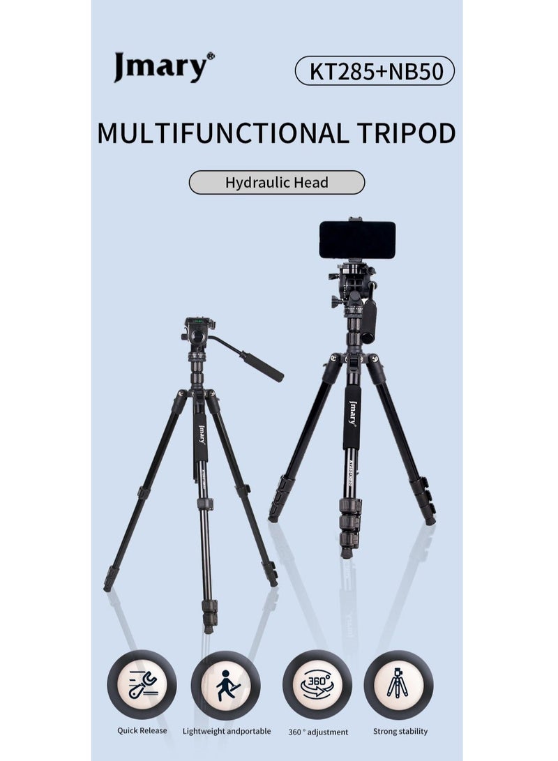 Jmary KT285+NB50 2-in-1 Tripod with Hydraulic Head - Image 3