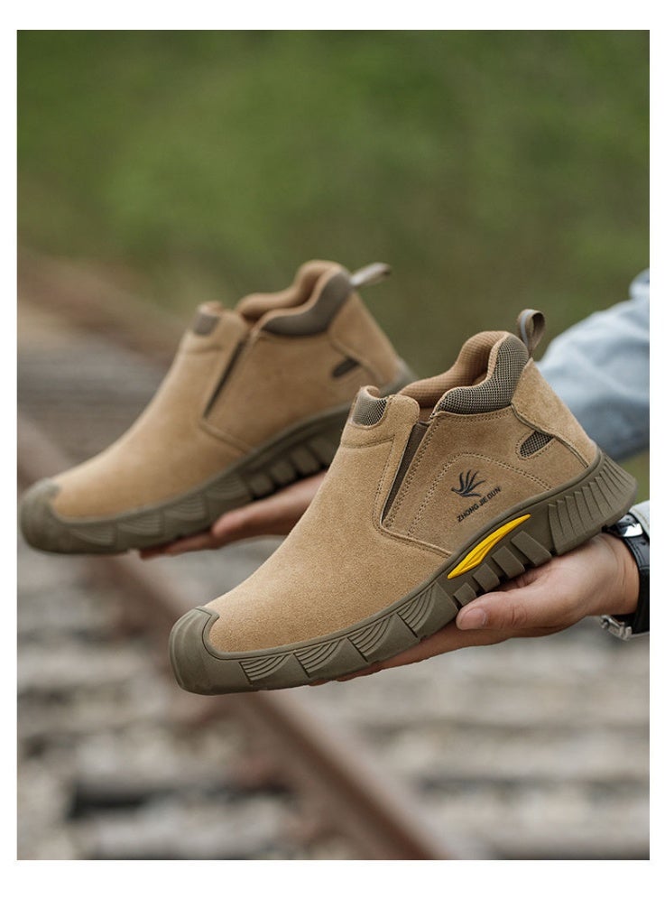 NIBEMINENT Men's Safety Boots Welder Anti-Smash Work Shoes Indestructible Safety Footwear Male Steel Toe Security Sneakers - Image 2