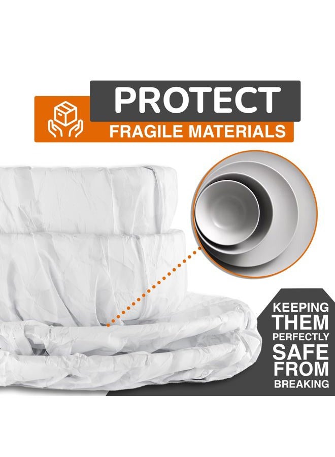 Crown Display 480 Sheets Bulk White Tissue Paper - 15" x 20" Packing Paper Sheets for Moving - 10lb Wrapping Paper - Newsprint Paper for Packing, Gift Wrapping, Moving Supplies & Protecting - Image 4