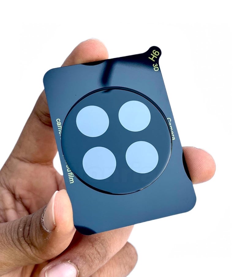 WonRia حماية عدسة الكاميرا الخلفية لهاتف OnePlus 13R 5G - واقي زجاجي [3D متميز] - أسود - Image 2