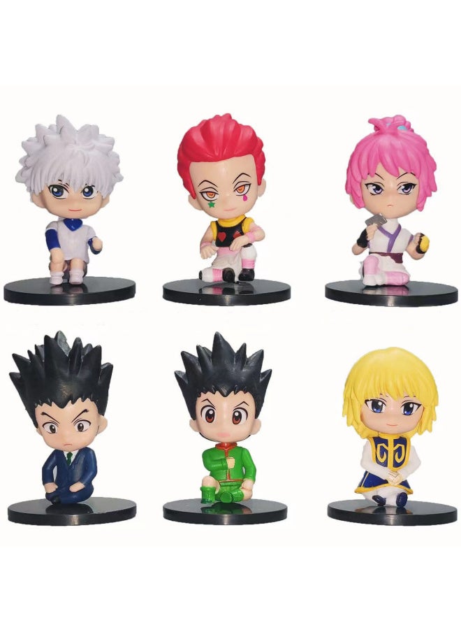 Full-time Hunter Hand-held 6 Little Jay Chi Cool Pull Pika Yi Ear Mystery SISO Twisted Egg Blind Box Doll Ornaments-Color:Full-time Hunter 6-piece Set  - Image 1
