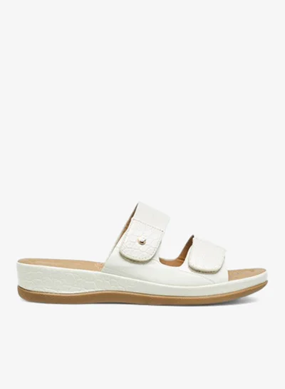 Flora Bella By Shoexpress Women Textured Slip-On Comfort Sandals