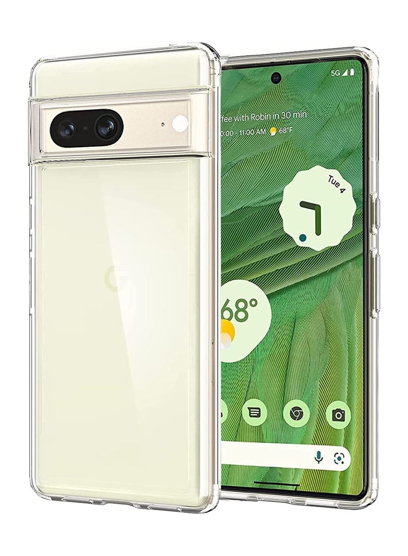 Google Pixel 7 Crystal Clear Case Soft TPU Slim Shockproof Back Cover 6.3 inch - Image 2